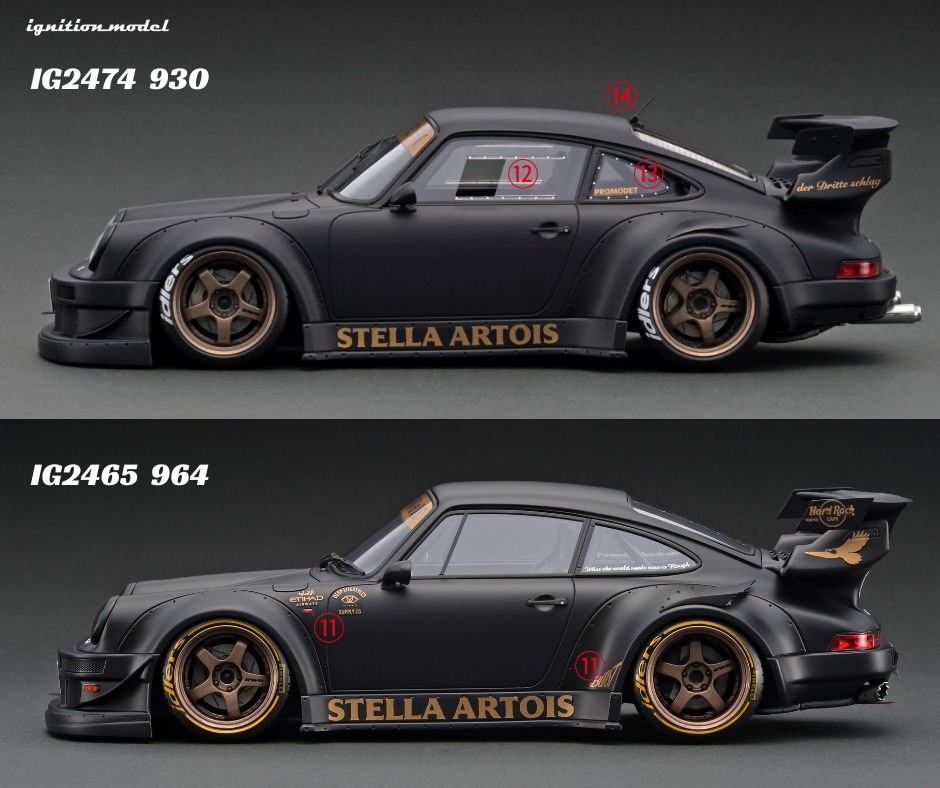 ミニカー 1/18 RWB 930 Porsche STELLA ARTOIS Nakai Nakai-san's RWB