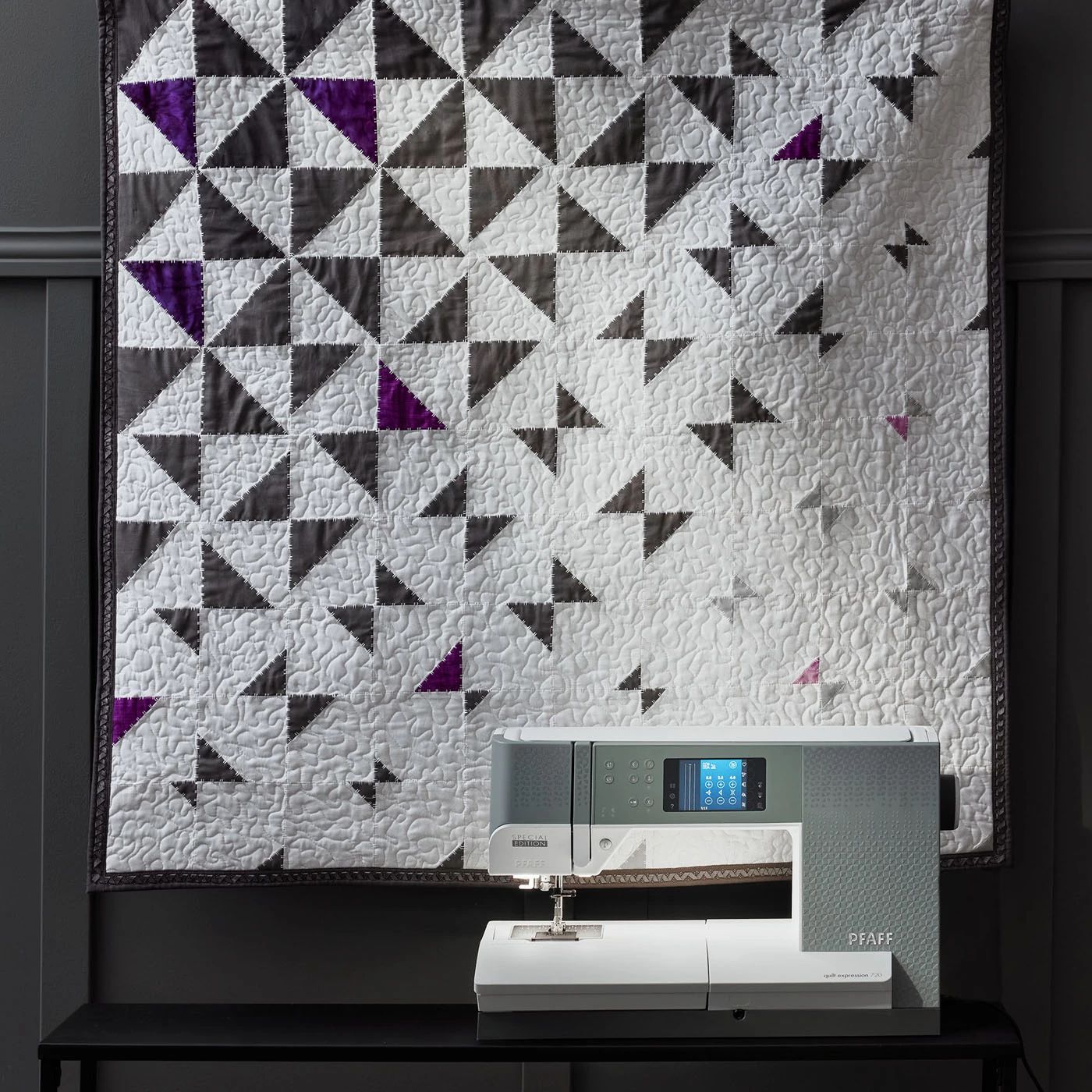 Pfaff - Create pinwheels and butterflies on this technique-filled quilt ...