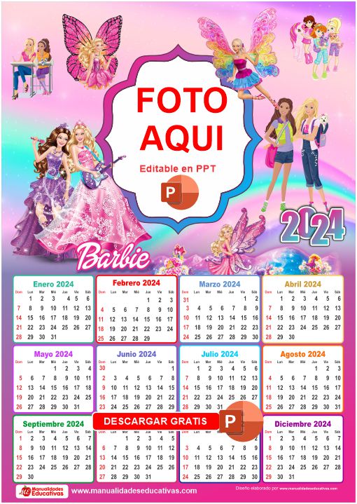 Calendario 2024 para Agrega... - Materiales Educativos Gratis | Facebook
