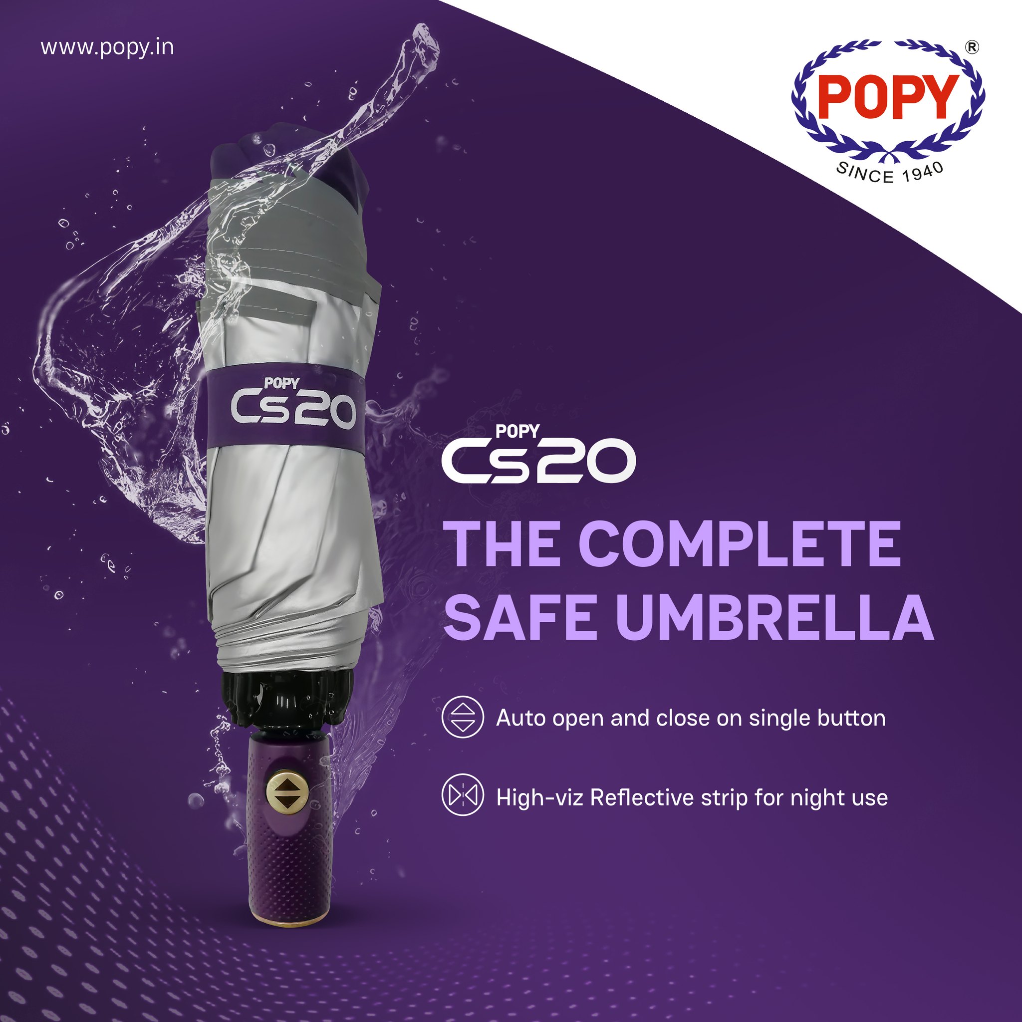 The one switch to ease your... - Popy Umbrella & Raincoat