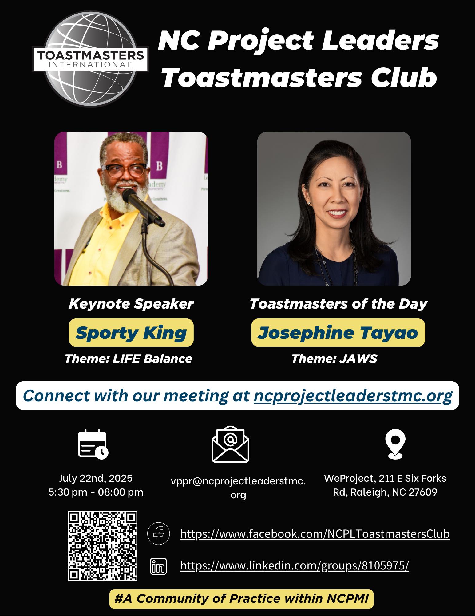 North Carolina Project Leaders Toastmasters Club | Durham NC