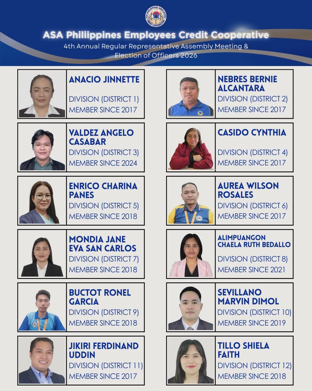 📢 𝗢𝗙𝗙𝗜𝗖𝗜𝗔𝗟... - ASA Philippines Employees Credit Cooperative | Facebook