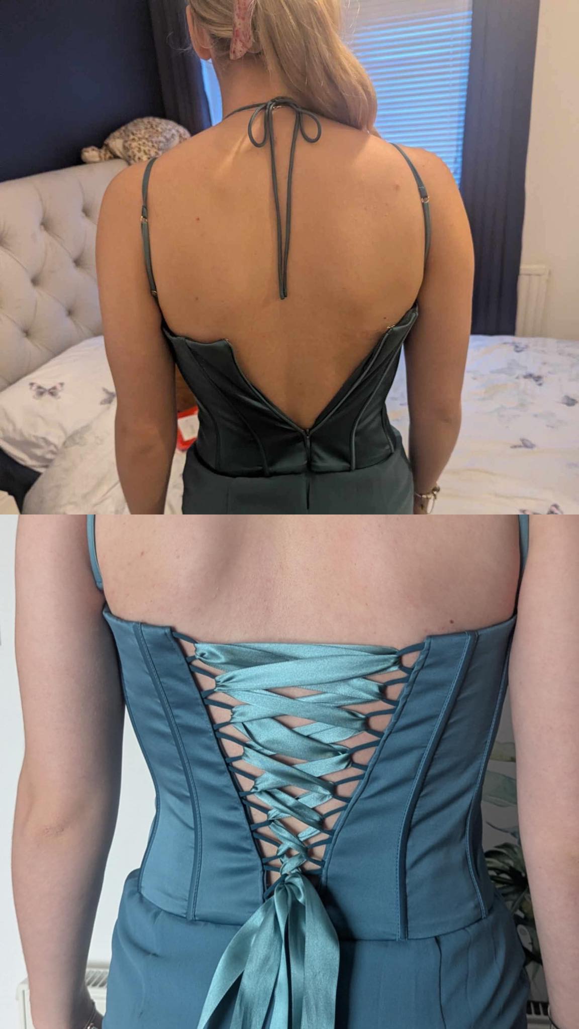 how many sizes can a corset dress go up back be altered to style or sized up? Wedding dress bigger Skirt Length:42 Como Blu New Womens long lace dress in Size 0