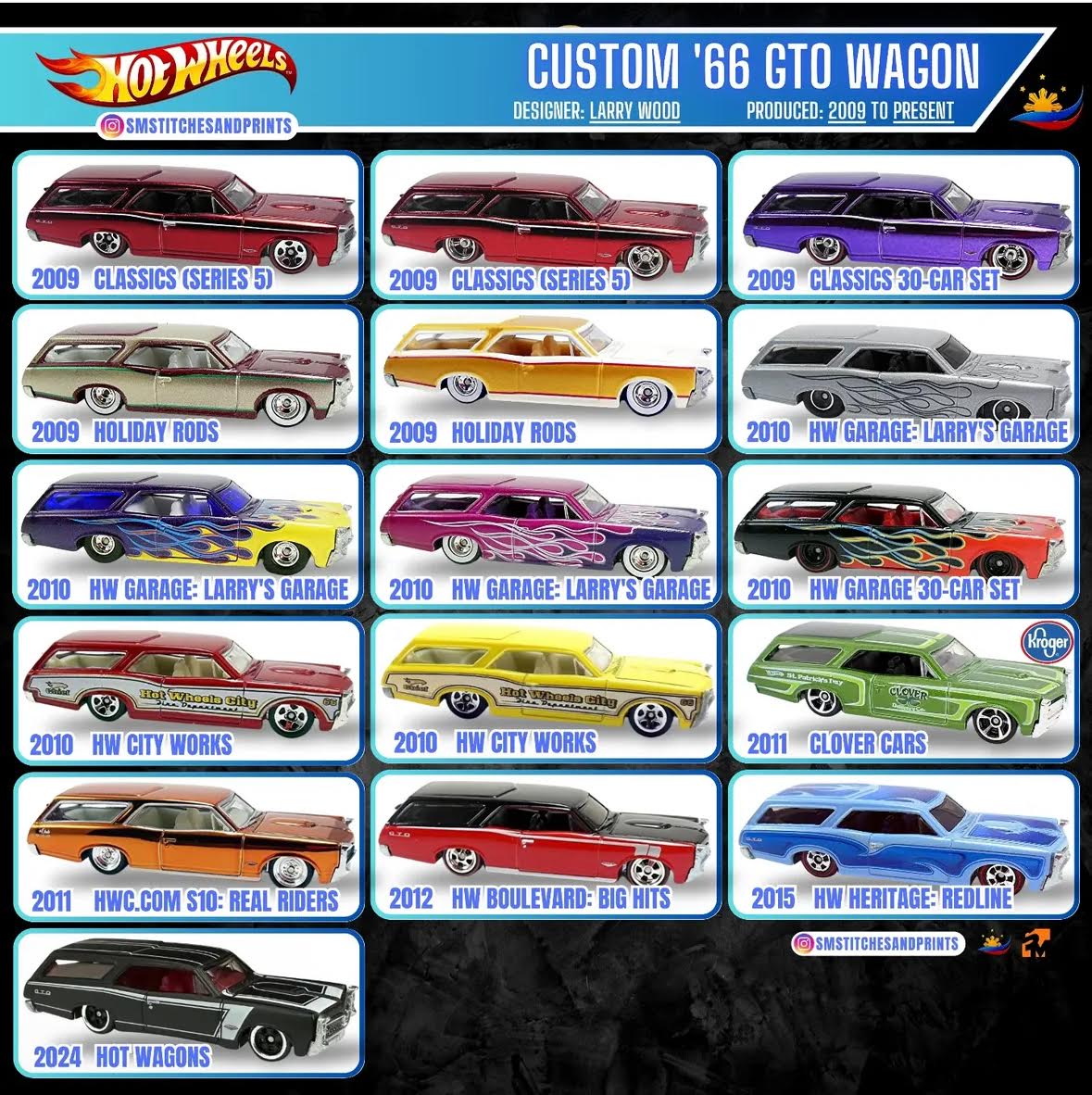 Hot Wheels Designer Car 30台セット Custom '66 GTO wagon Hot Wheels debut series