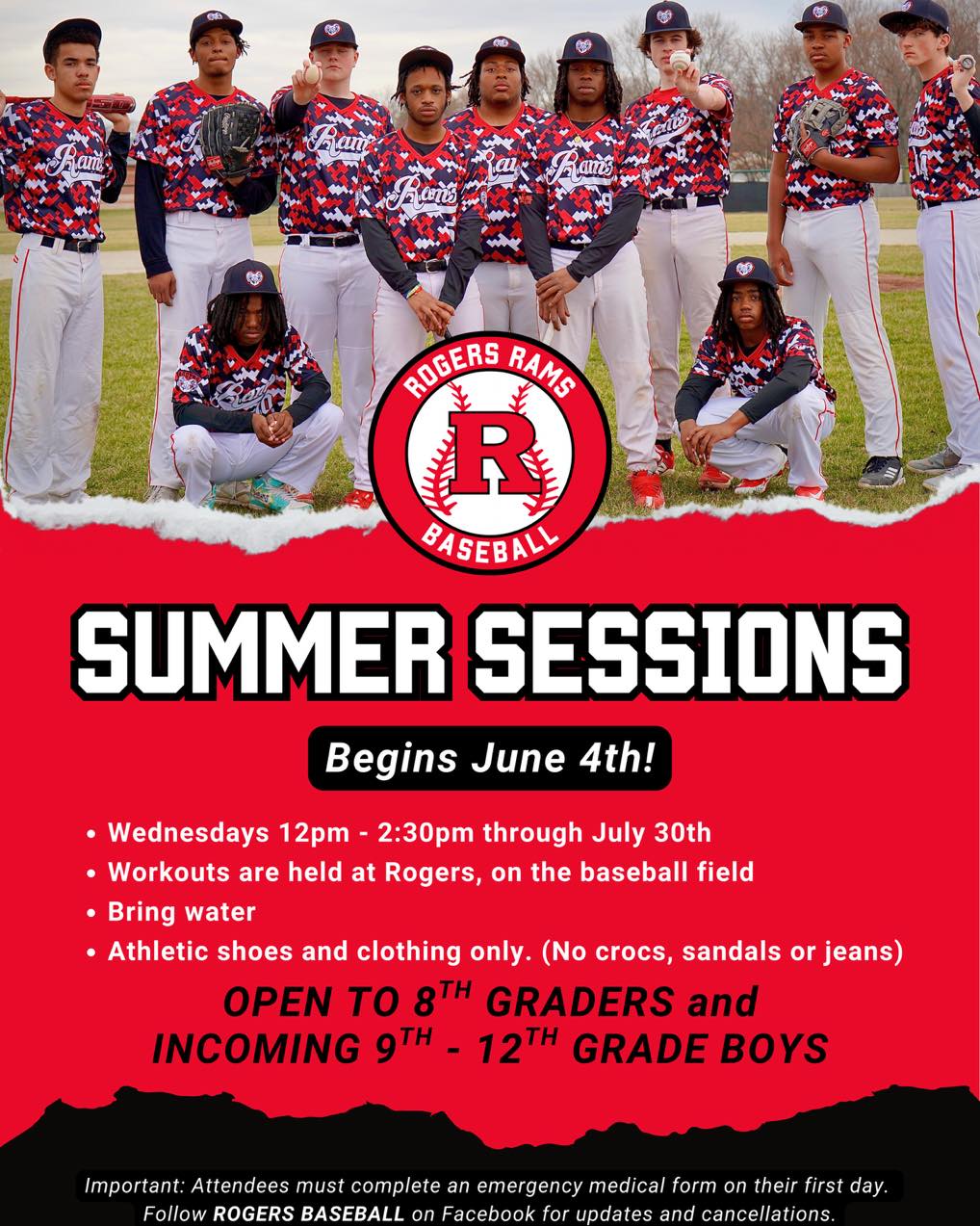 Rogers Rams Baseball