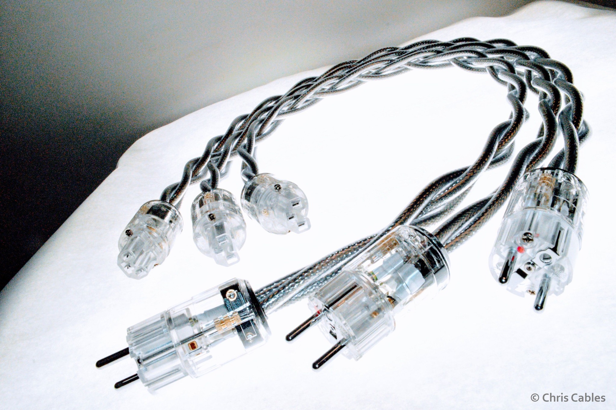 Per Meter OFC Slver Plated AC Power Cord EMC Shelded Bulk Mans Cable HF DY | eBay