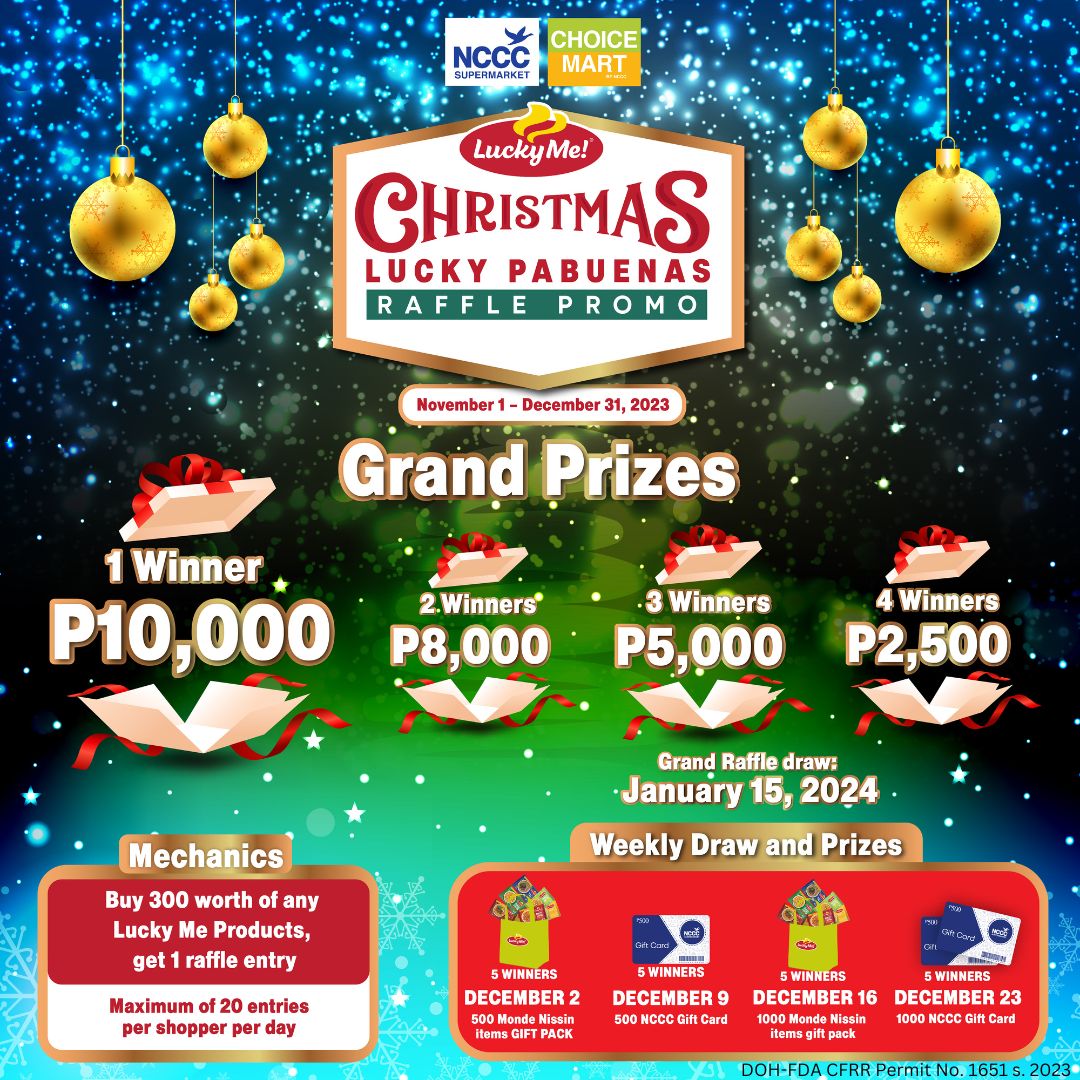 WIN up to ₱10,000 on Lucky Me!... - NCCC Supermarket