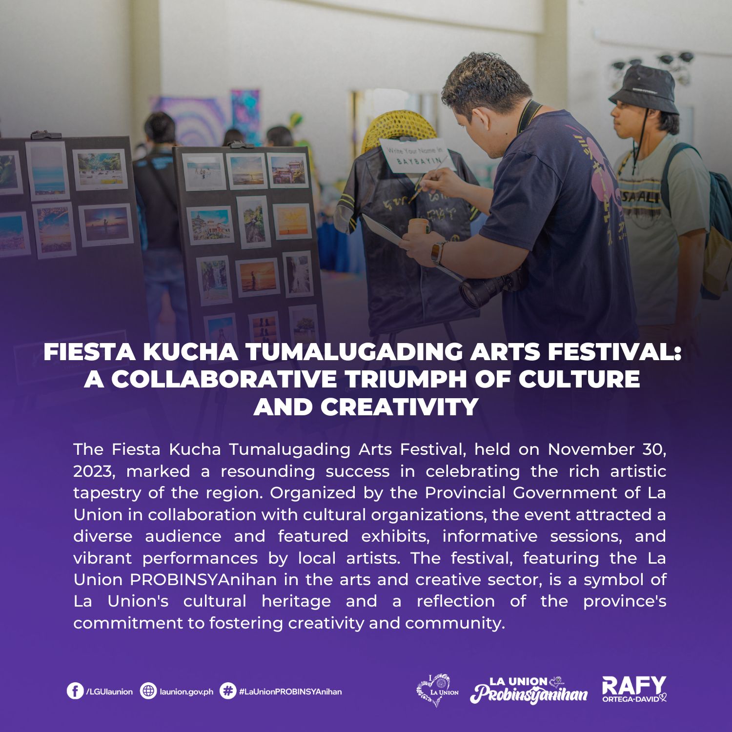 𝗙𝗶𝗲𝘀𝘁𝗮 𝗞𝘂𝗰𝗵𝗮... - Provincial Government of La Union