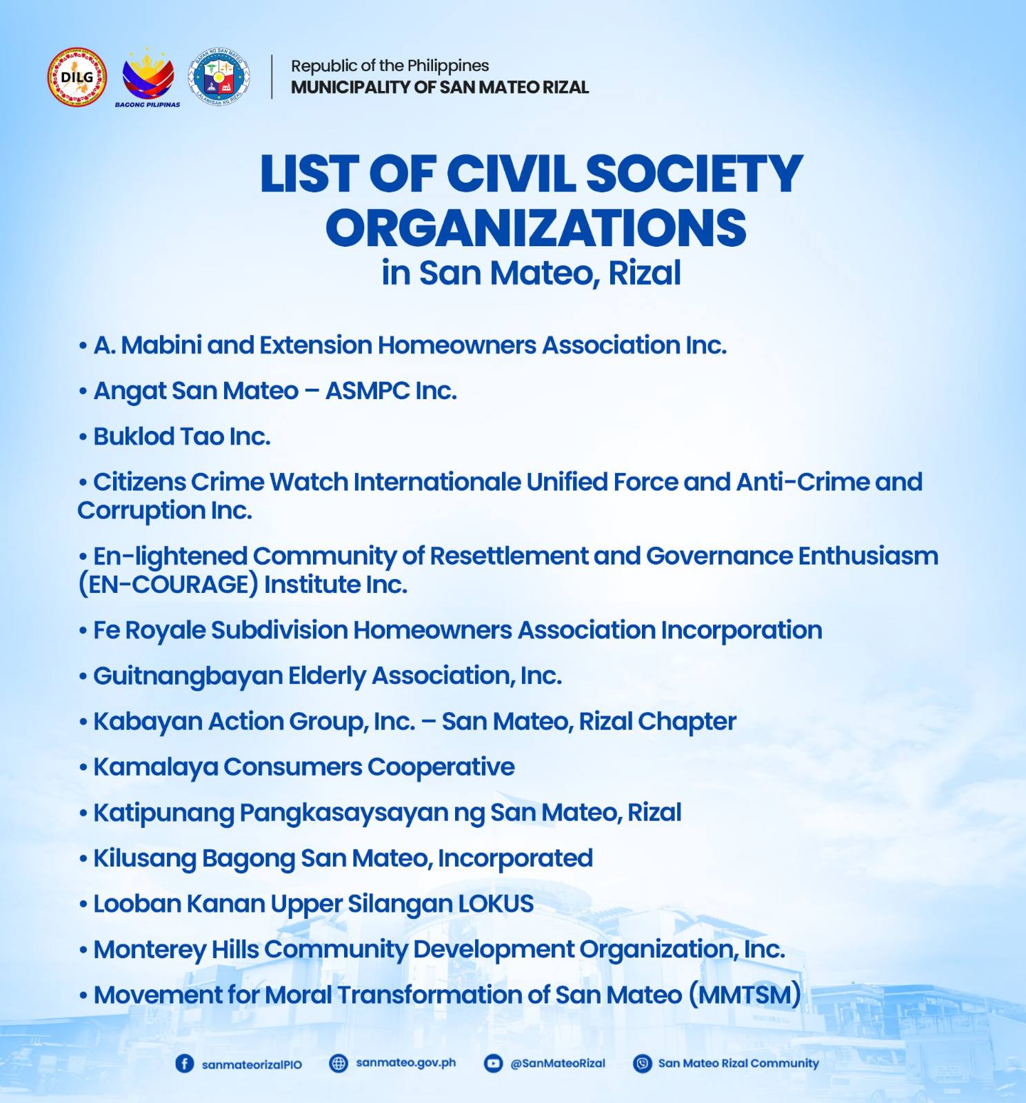 San Mateo... - San Mateo Rizal Public Information Office