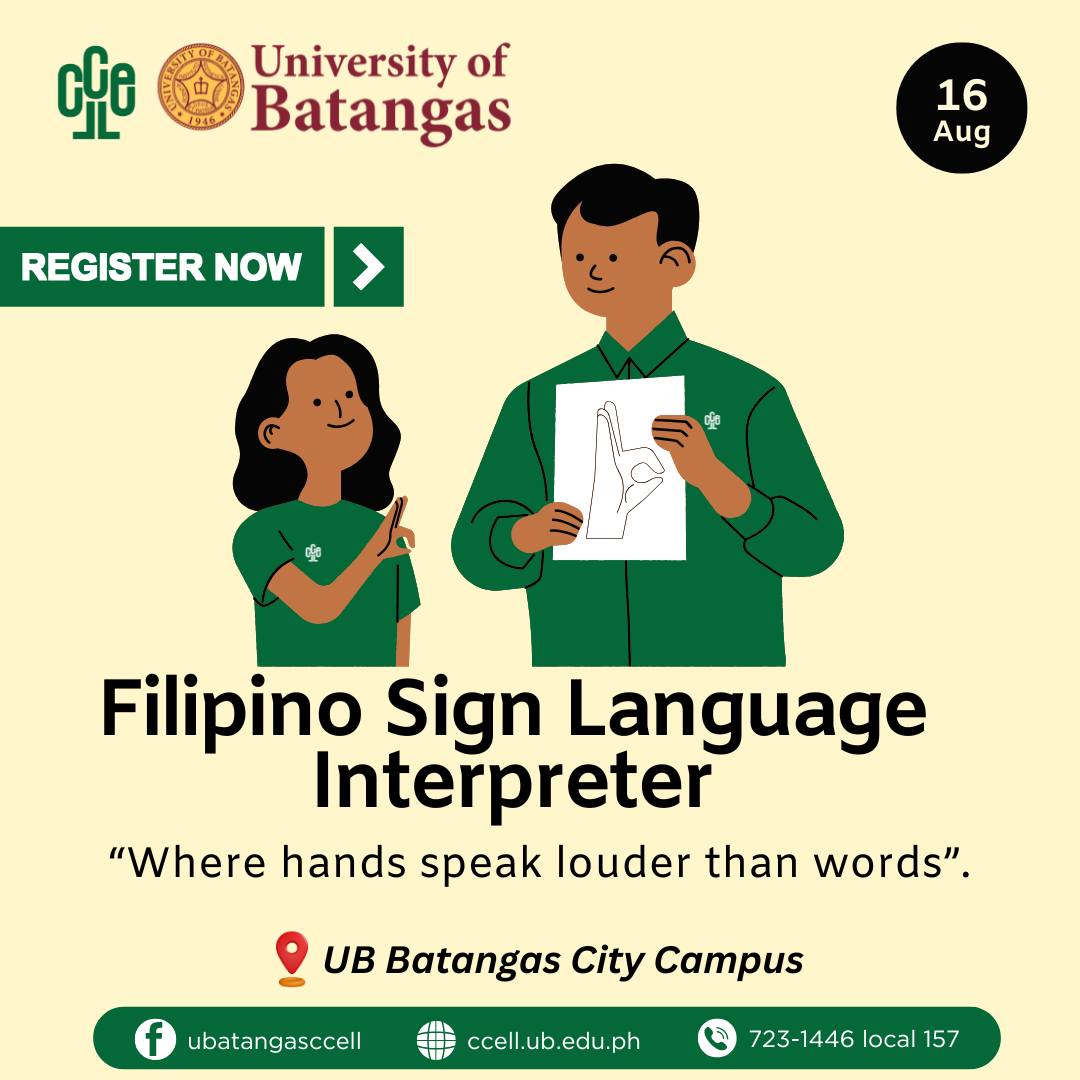 UB - 👐🤟 Learn. Connect. Empower. UB CCELL x DeafEd’s Filipino Sign ...
