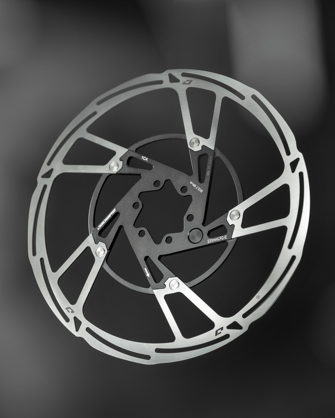 Jagwire Pro LR2-E 180mm Center Lock E-Bike Disc Brake Rotor with Magnet