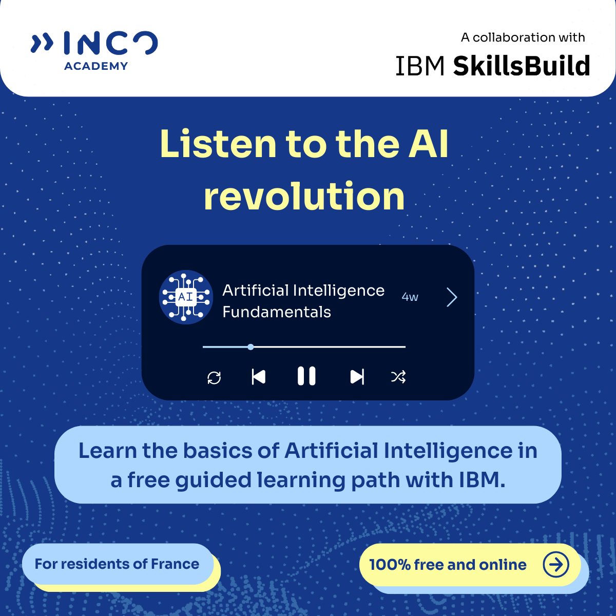 INCO Academy - 🎧 Listen to the Artificial Intelligence... | Facebook