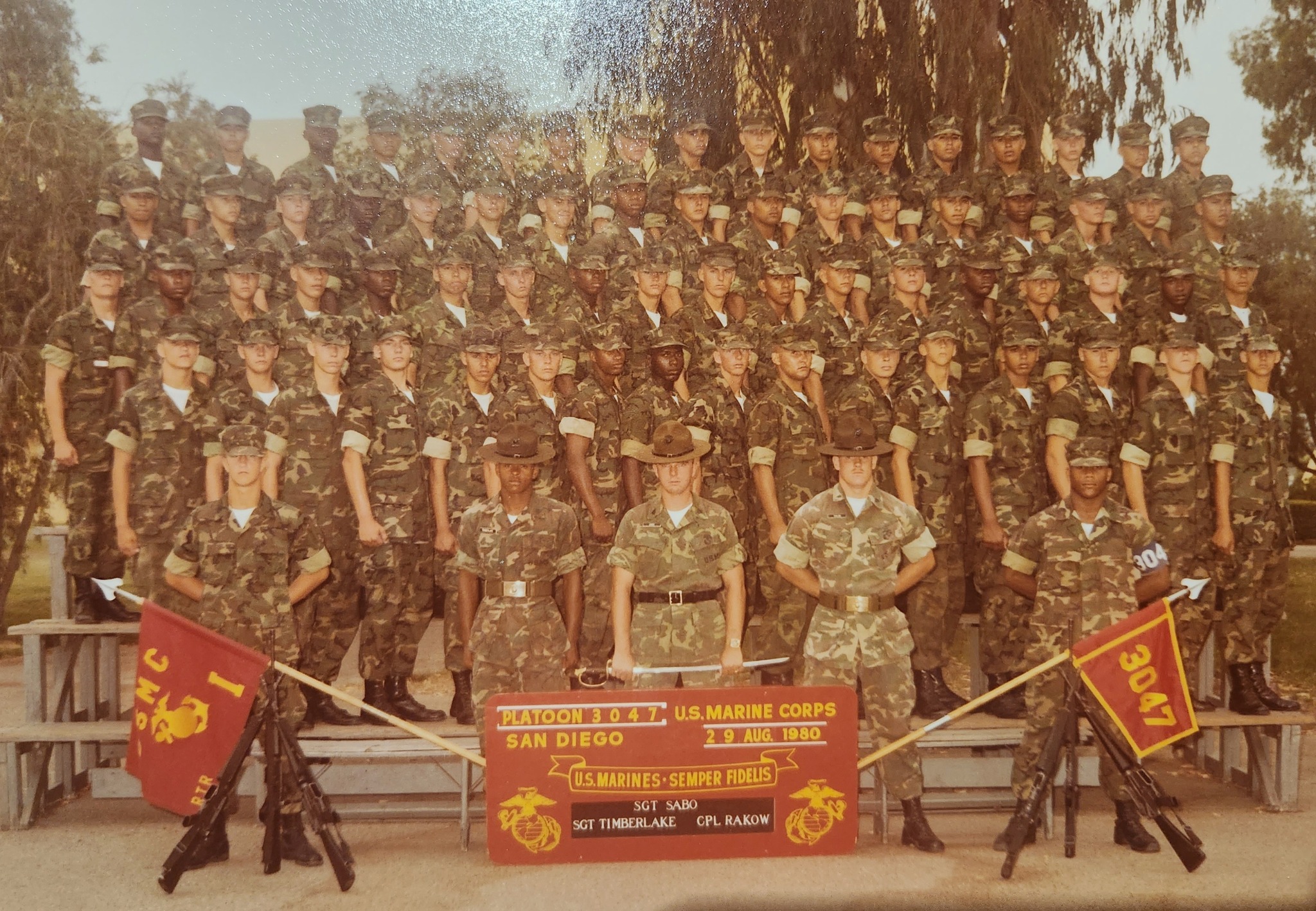 Plt. 3047 India Co. 29 Aug. 1980 J.D.I. would go on to be a two 