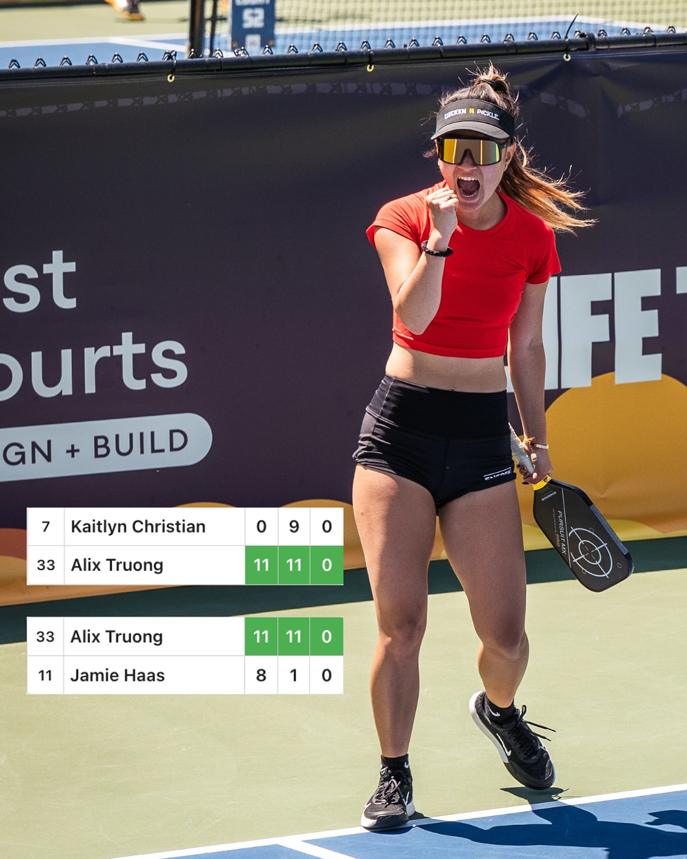 Alix Truong with two ✌️ impressive victories to start her day! 👏