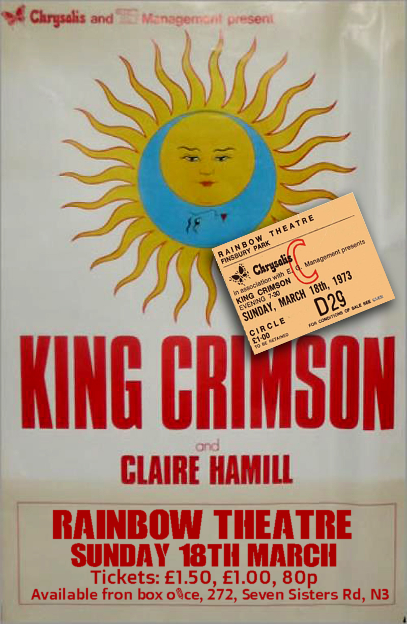 King Crimson Tour dates, 1973 ROLLINO STONE/ ΜΑΣ ROLLINOSTONE