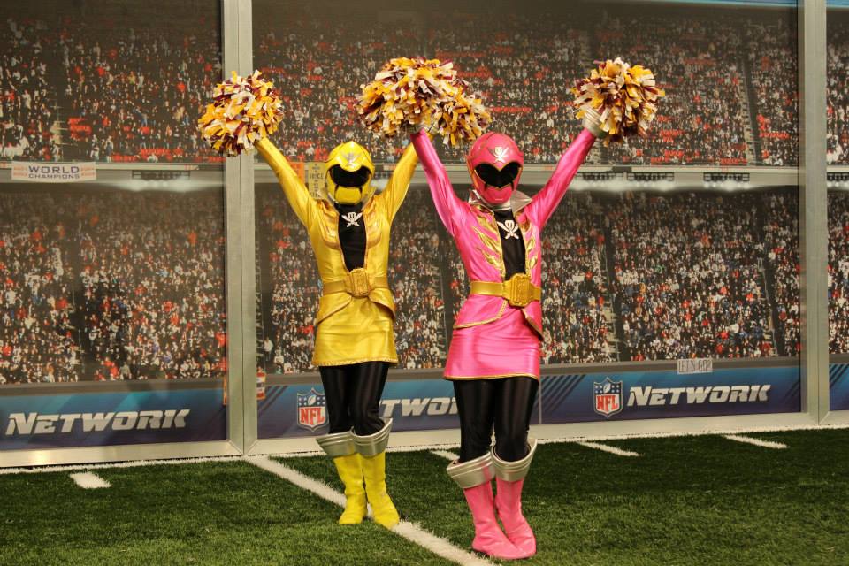 Power Rangers - Cheering on the Super Megaforce Rangers on NFL AM on ...
