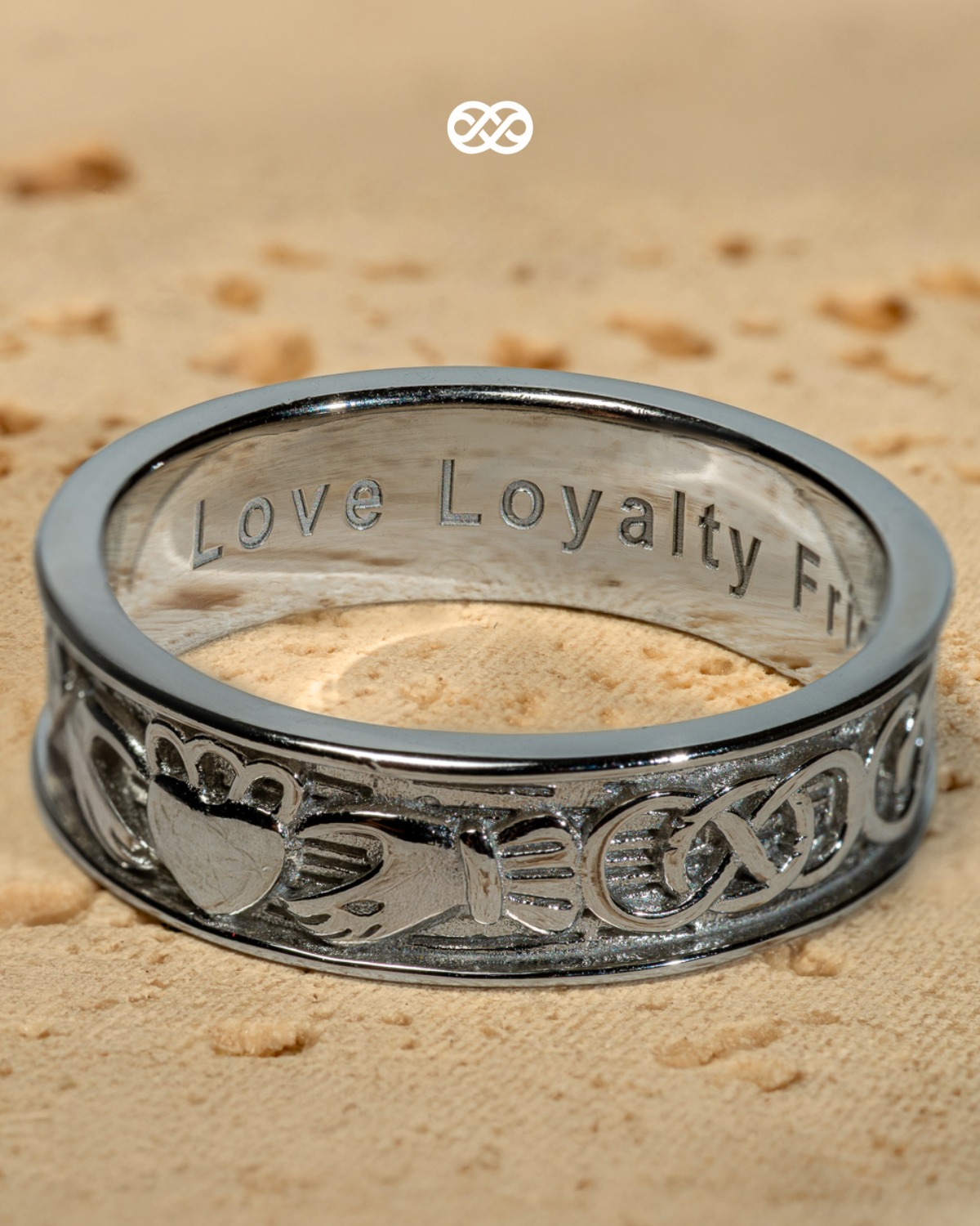 rsh Claddagh Promse Rng 925 Sterlng Slver Celtc Knots Rngs for