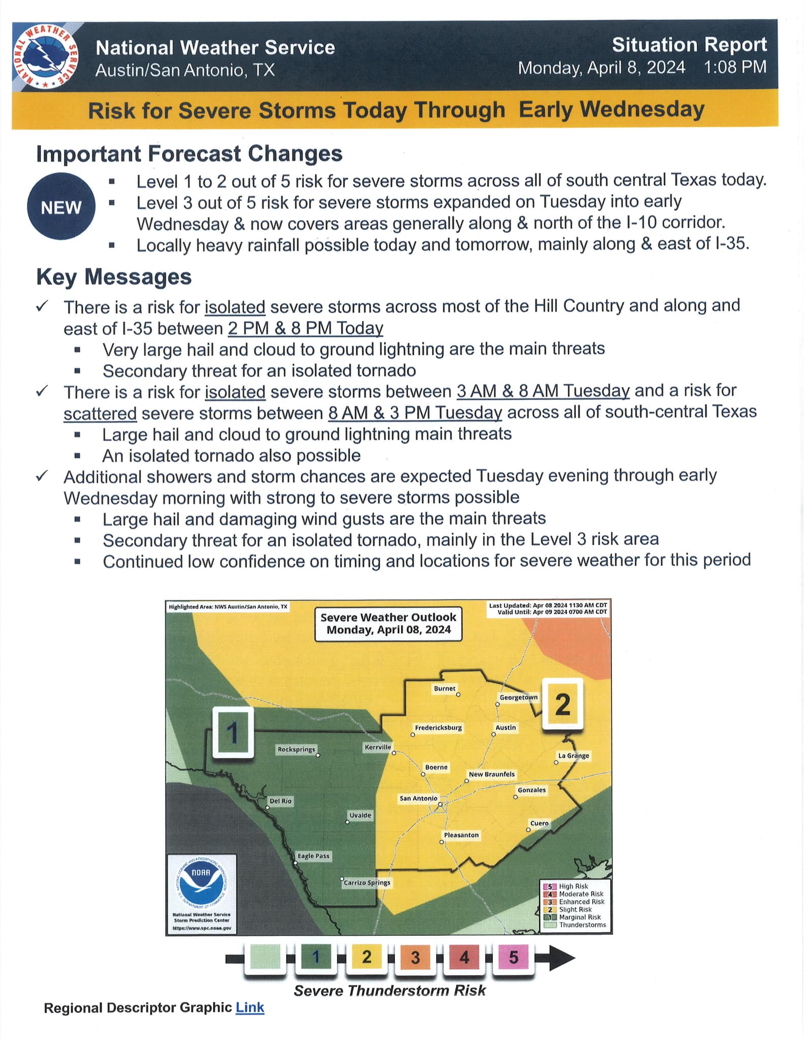 City of Kirby - There is a risk for Severe Storms today,... | Facebook