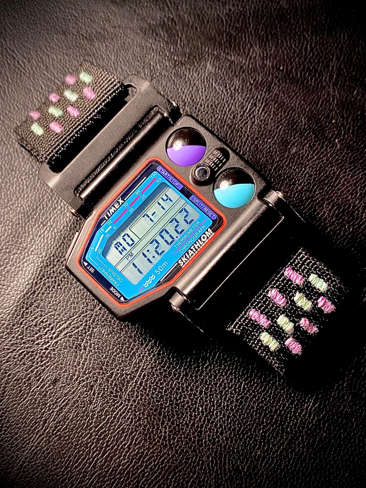 How to create a custom watch band for a Timex Skiathlom?