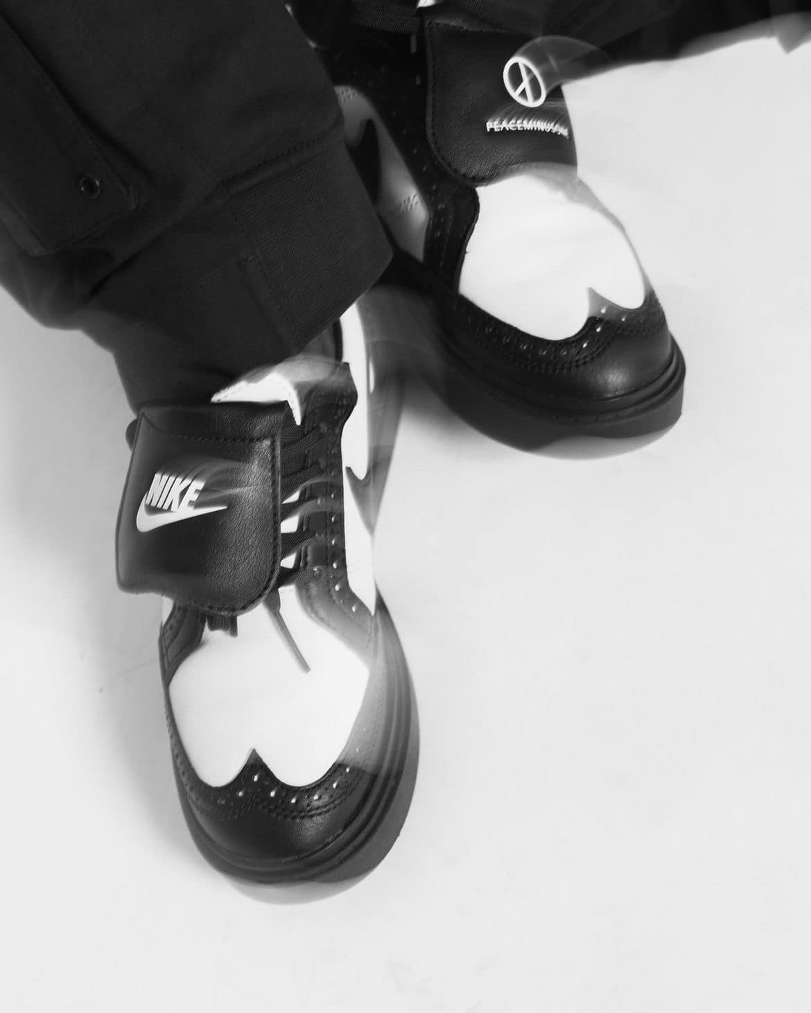 Peaceminusone x Nike KWONDO 1 “Black White” Outfits . By Yuzuki