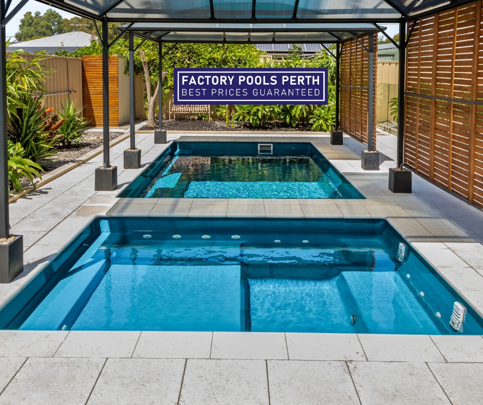 🫧 5m Jurien + Spa Wader | Aqua Green... - Factory Pools Perth