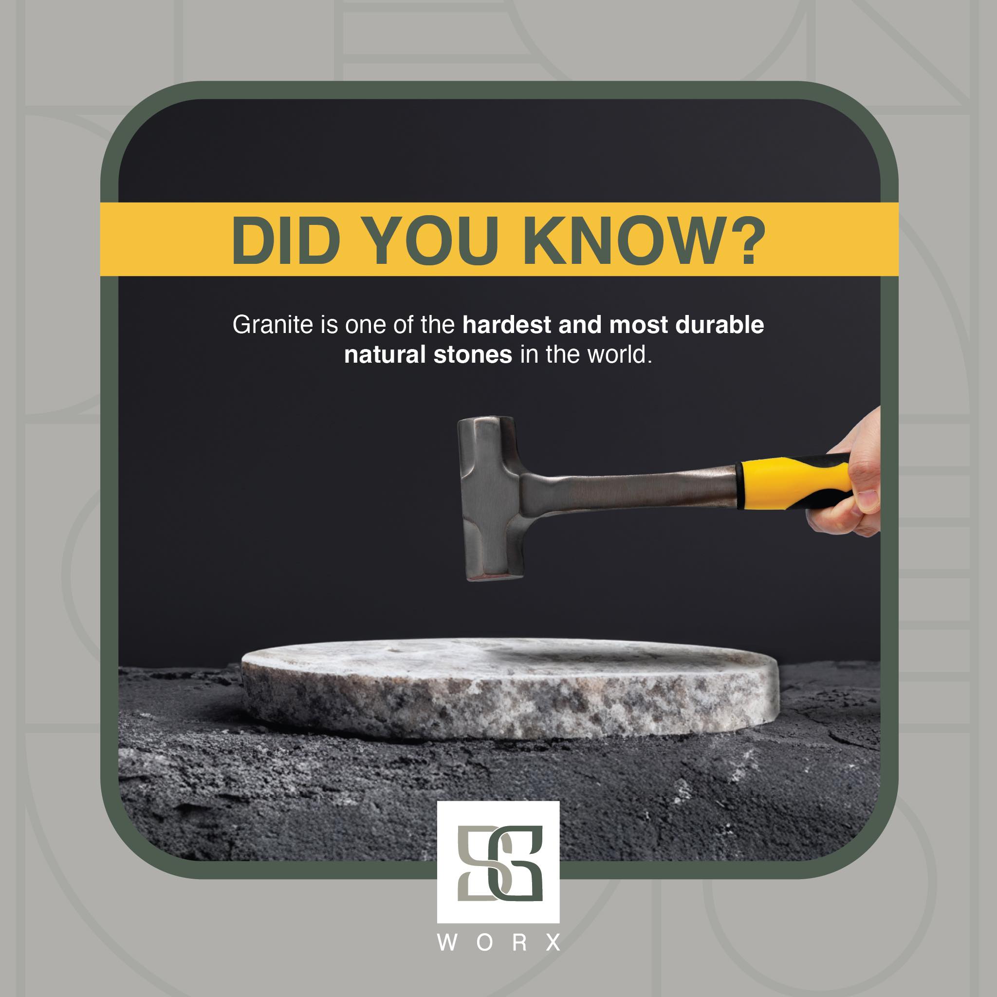 Stone - 🪨 Did You Know? Granite is one of the most durable natural ...