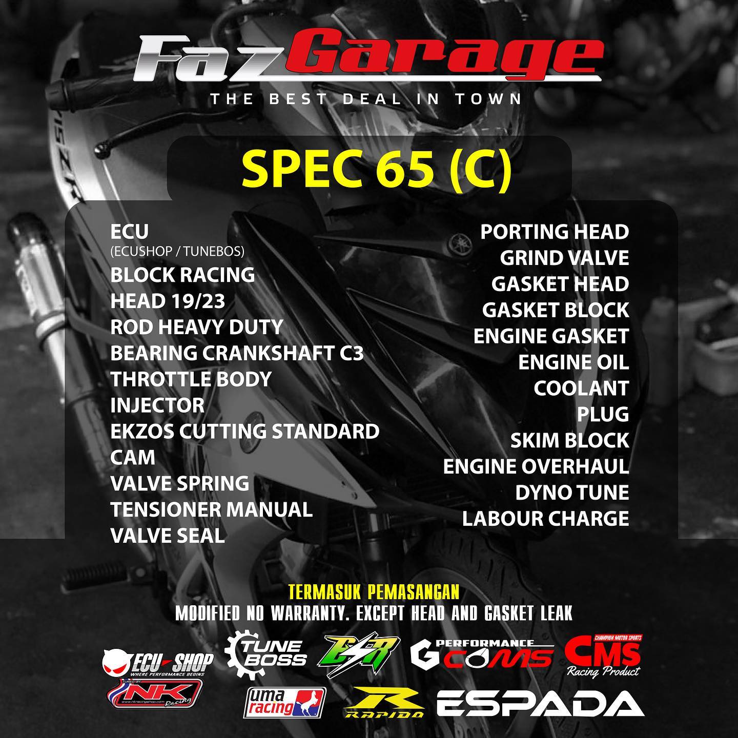 Faz Garage Berita Baik Buat Semua Pengguna Yamaha Y15 Facebook