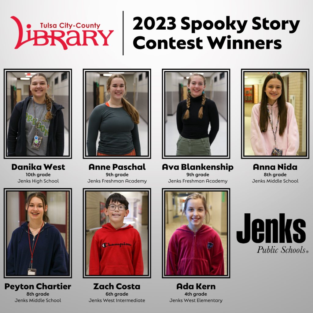 Out of 263 story submissions, 7 JPS... - Jenks Public Schools | Facebook
