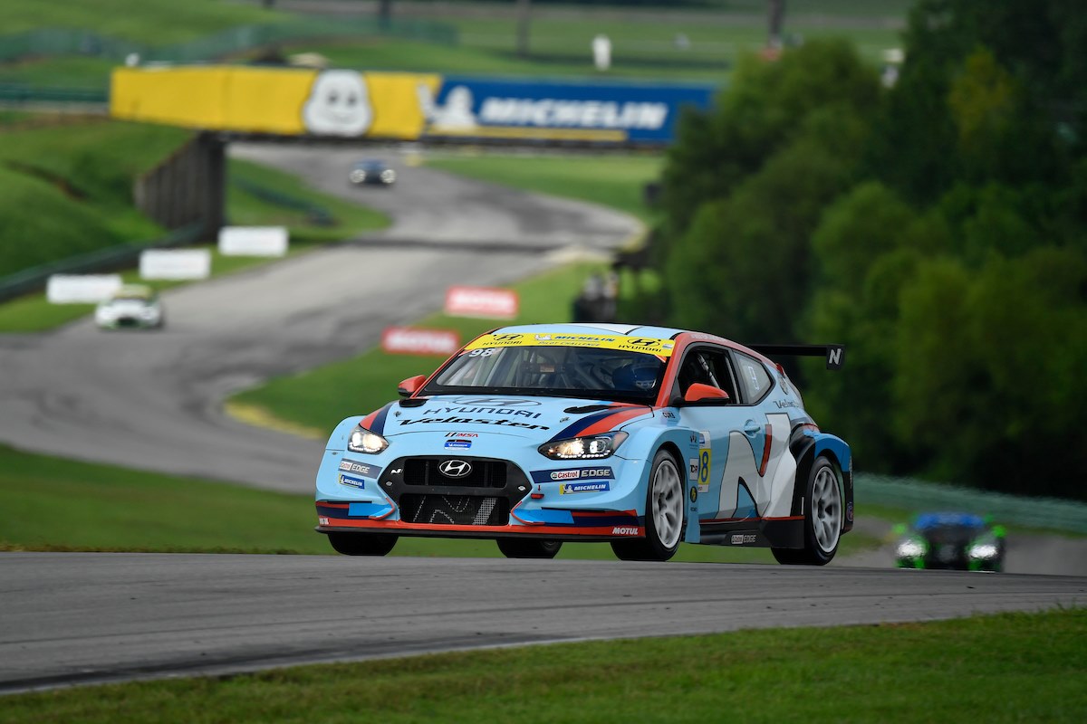 Spencer - Up and down day here at Virginia International Raceway ...