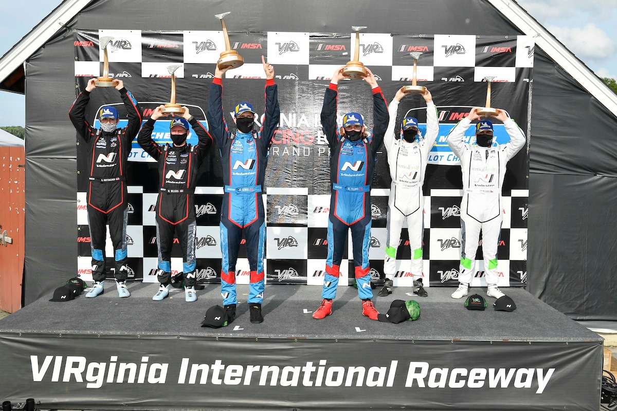 Spencer - Up and down day here at Virginia International Raceway ...