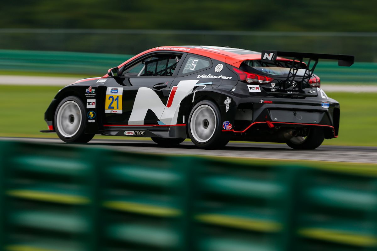 Spencer - Up and down day here at Virginia International Raceway ...