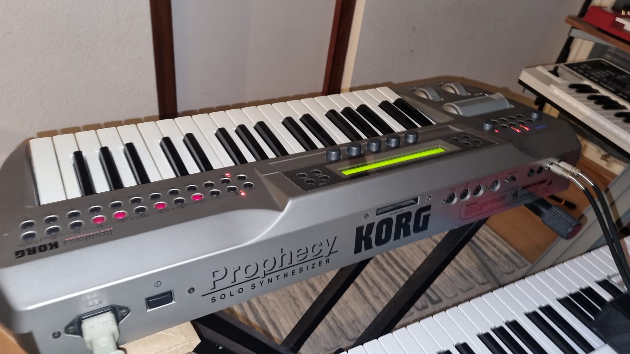 Upgraded Korg Prophecy synthesizer signed by Liam from The Prodigy