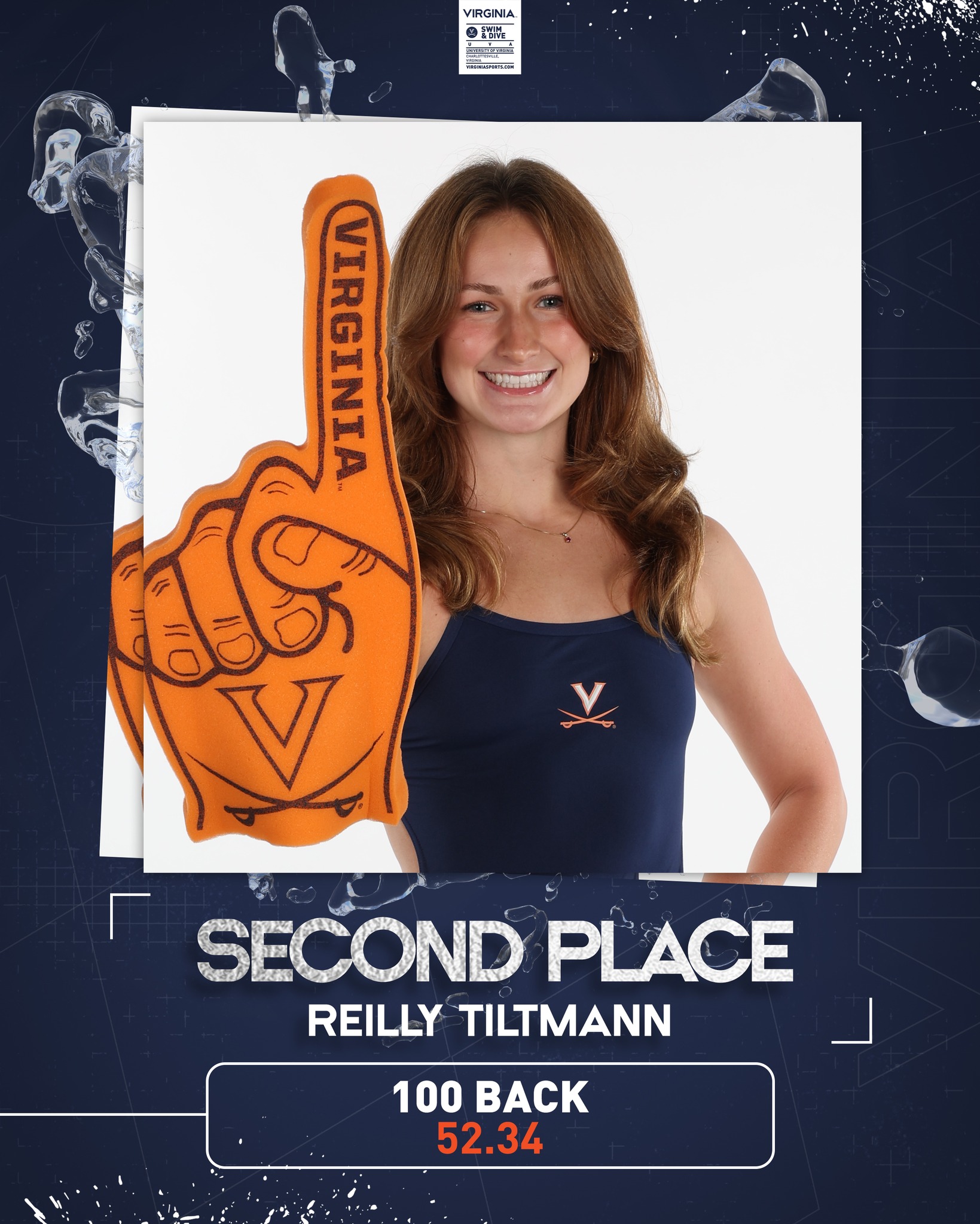 🥈 Reilly Tiltmann with... Virginia Swimming and Diving