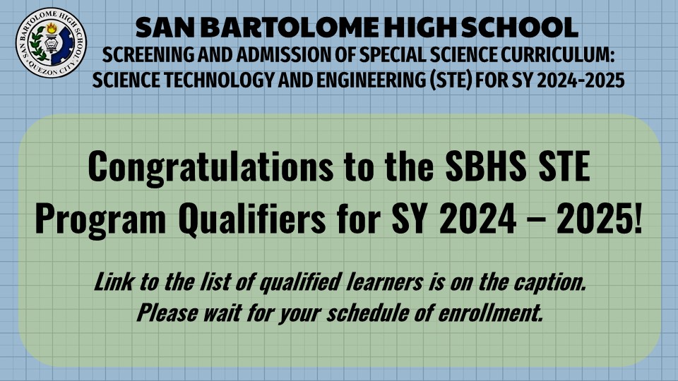 Announcem... - SBHS Science Technology and Engineering Program | Facebook