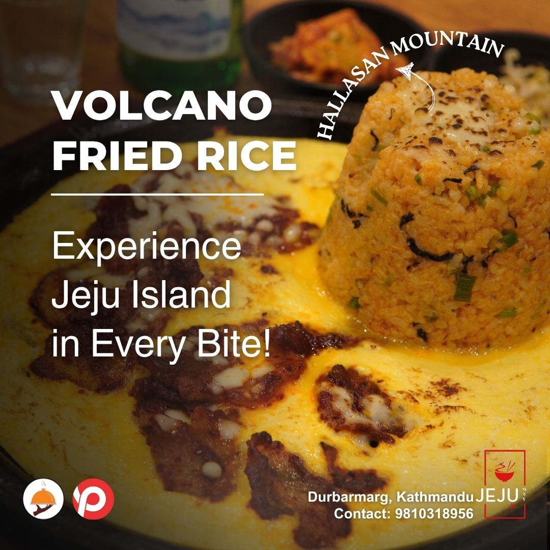 Jeju - 🌋 Eruption of Flavors on Your Plate! Meet our Volcano Fried Rice ...