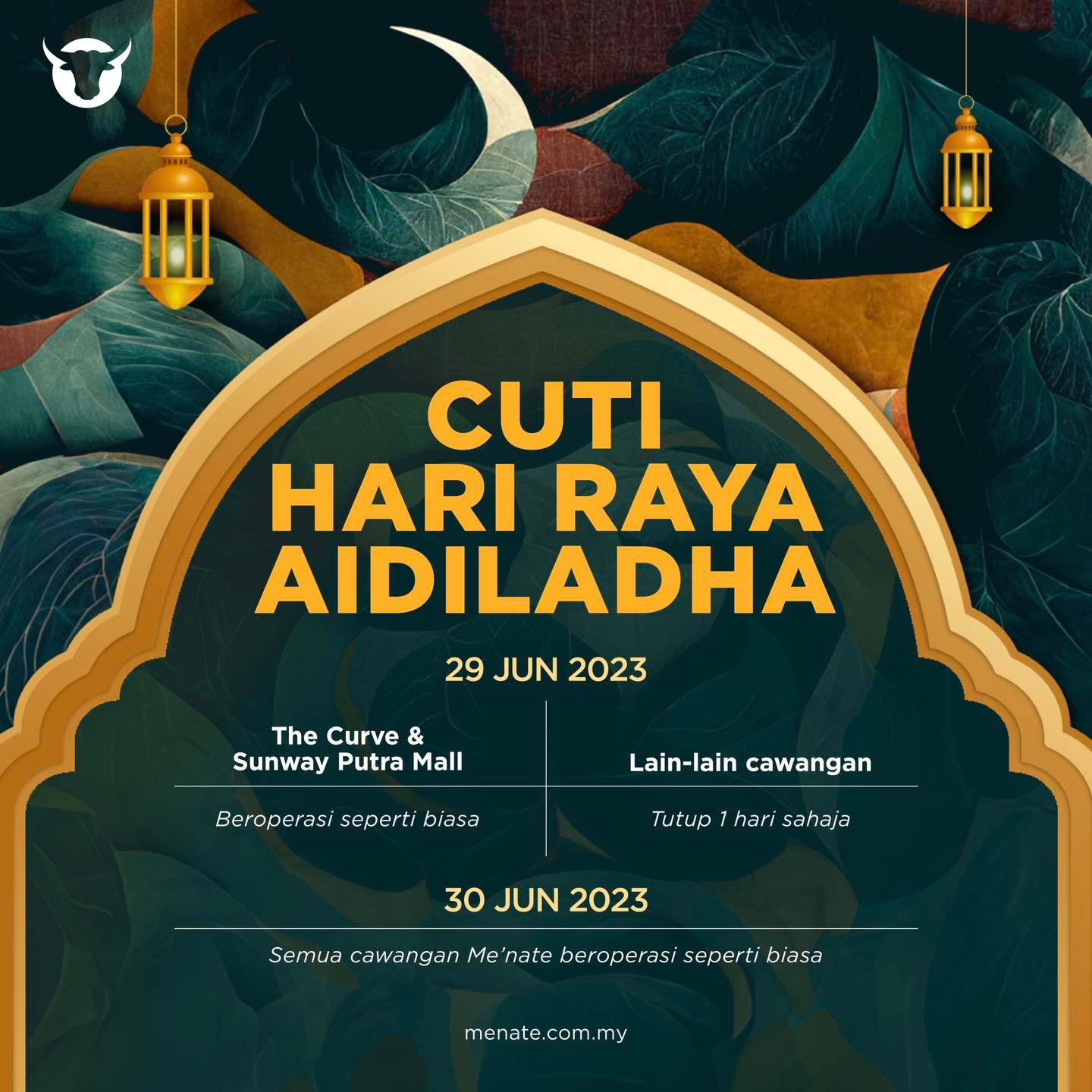 Me'nate Melaka - Notis Cuti Raya Aidiladha Pelanggan yang...