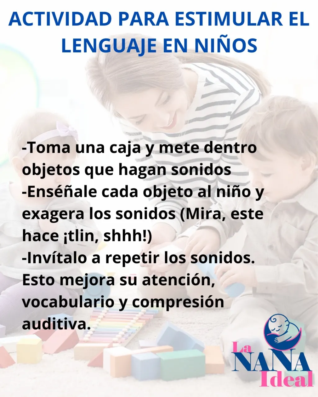 La - Juego simple para estimular el lenguaje en niños de 1 a 3 años, es ...