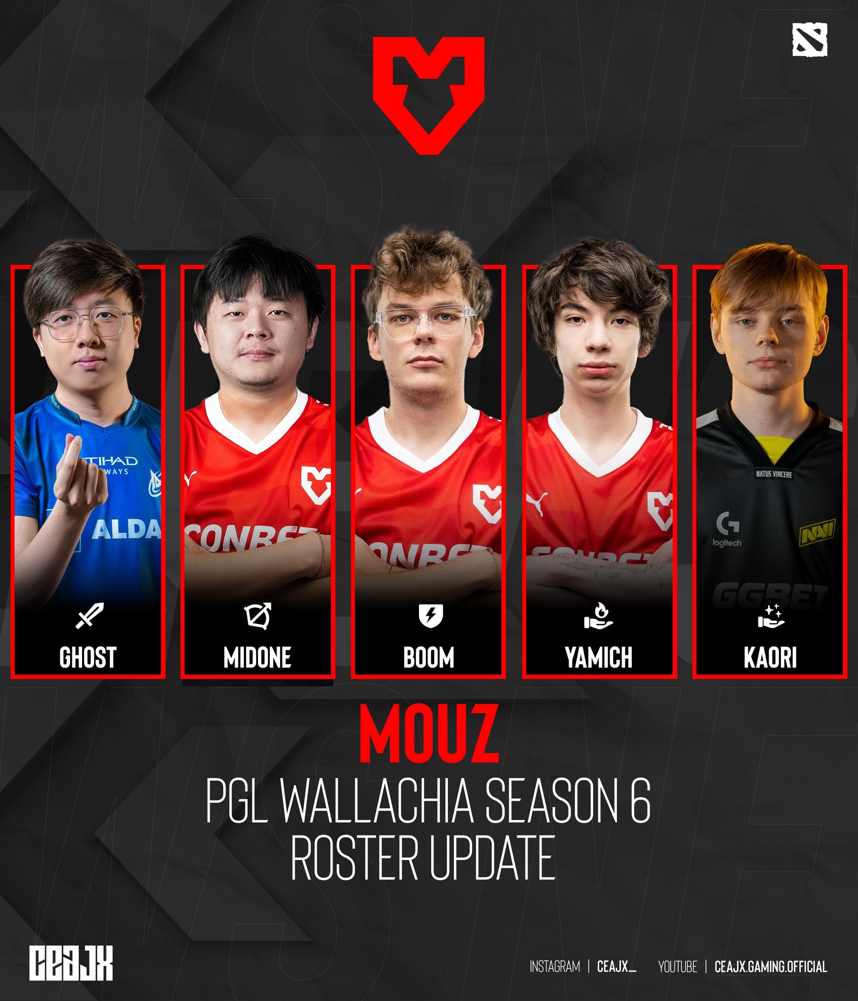 CEAJX - MOUZ officially announced that Seleri and Crystallis will miss ...
