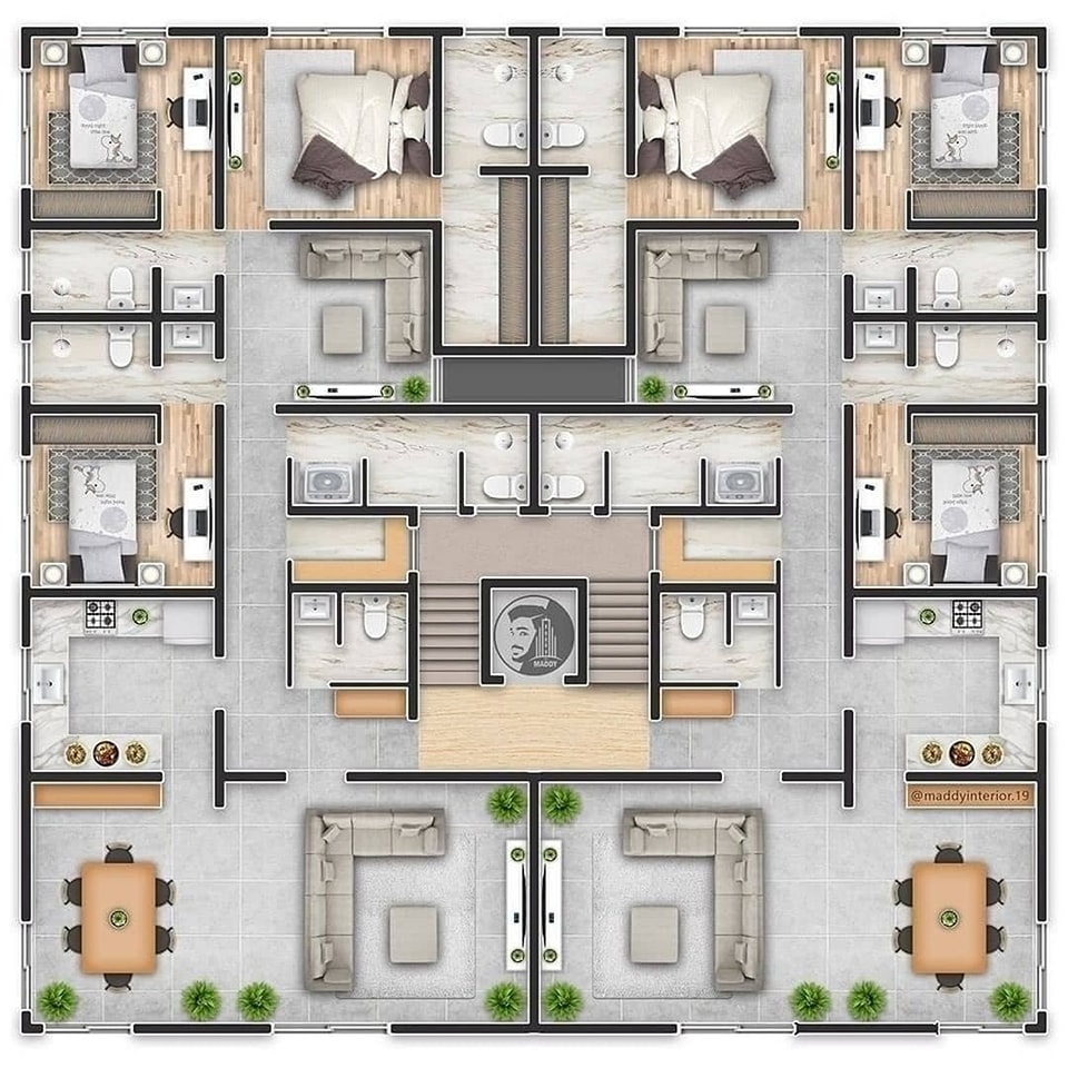 Maddy Interior - ️ 3D Floor Plan Designs 😍