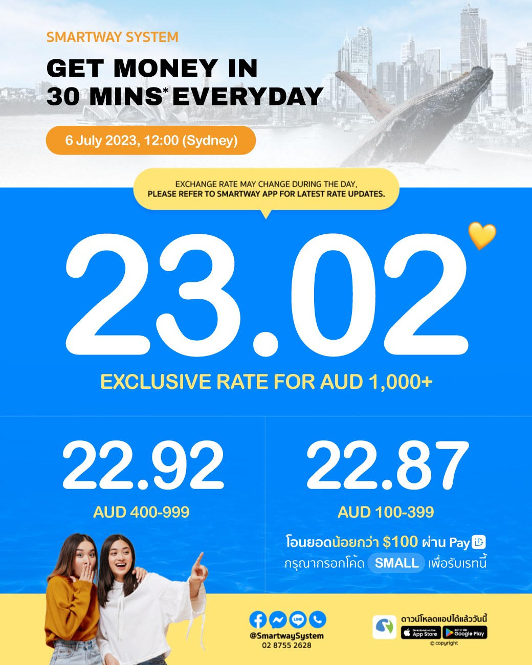 #โอนกับSmartway... - Smartway System - โอนเงินออสกลับไทย