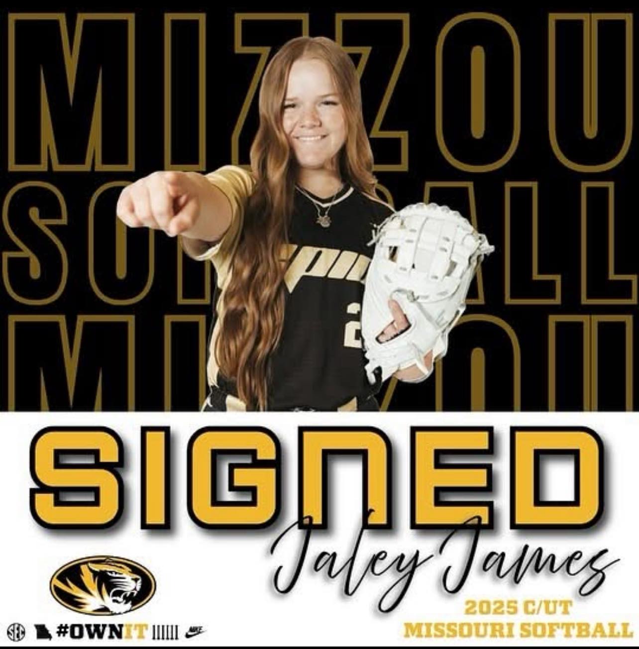 Lady - We would like to congratulate Jaley James on signing with the ...
