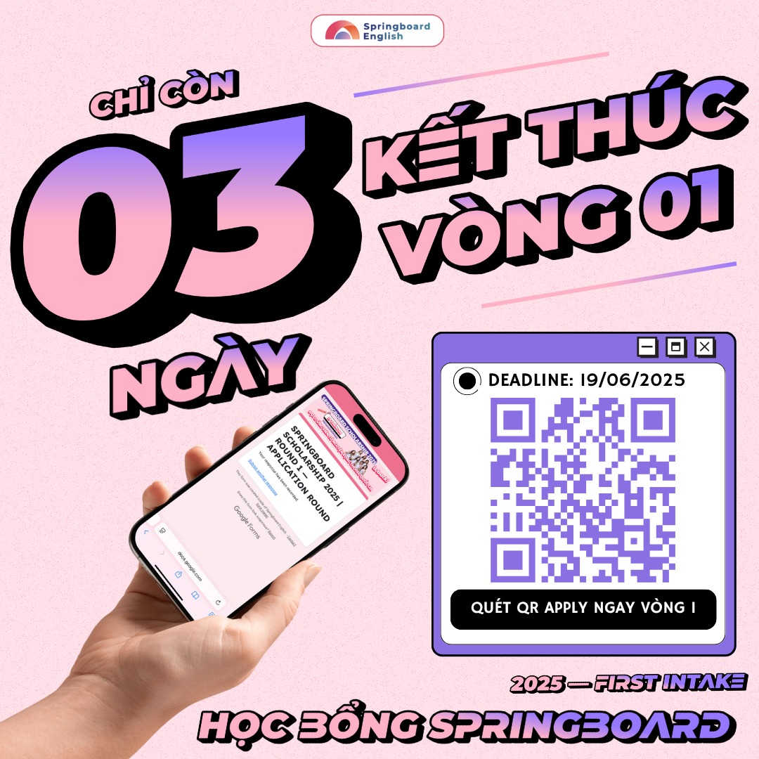 ⏰ SPRINGBOARD... - Springboard English - Lớp học nhà Xuân | Facebook