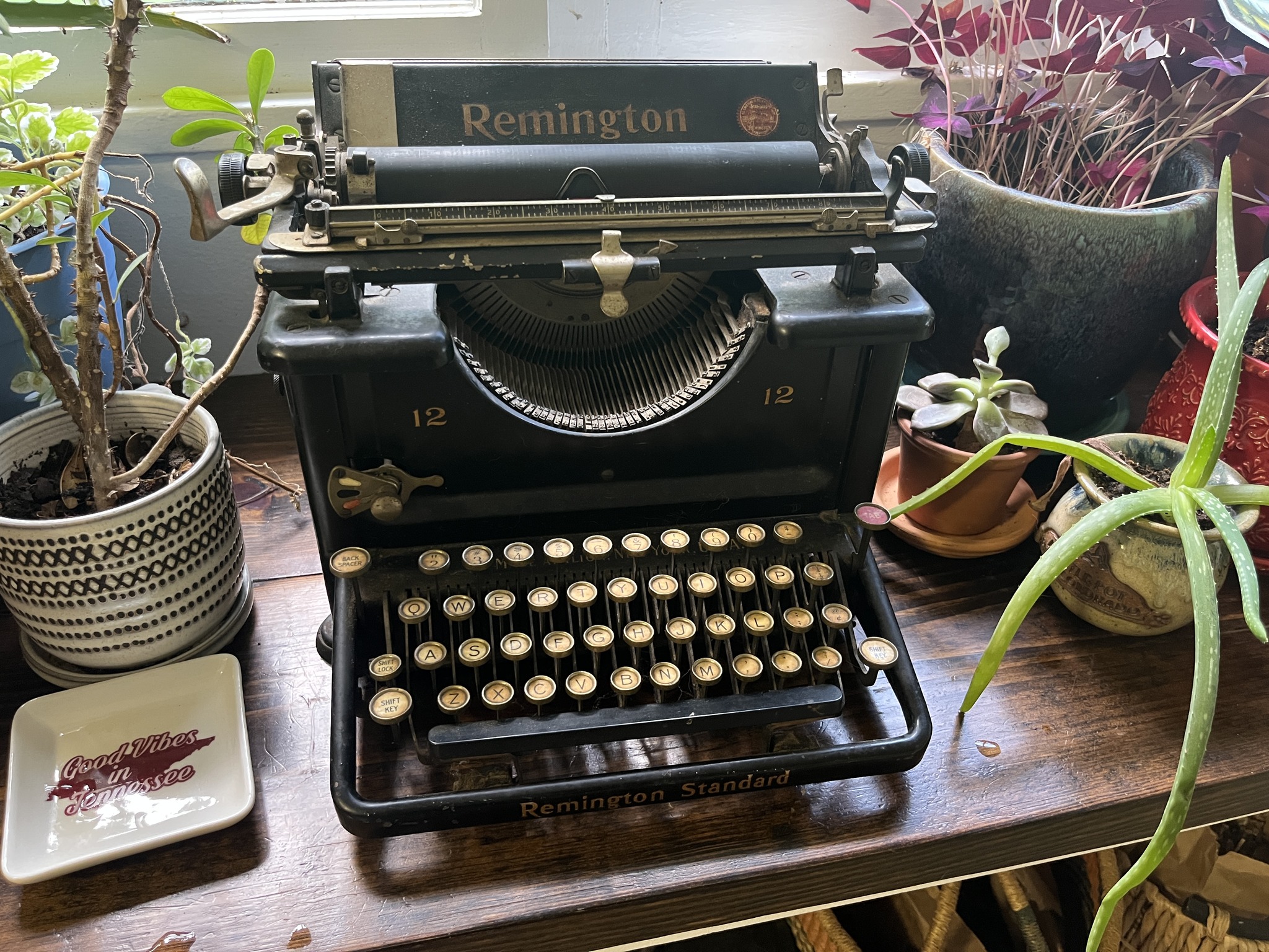 IT's a Remington standard typewriter no 7. It's for sale. Can