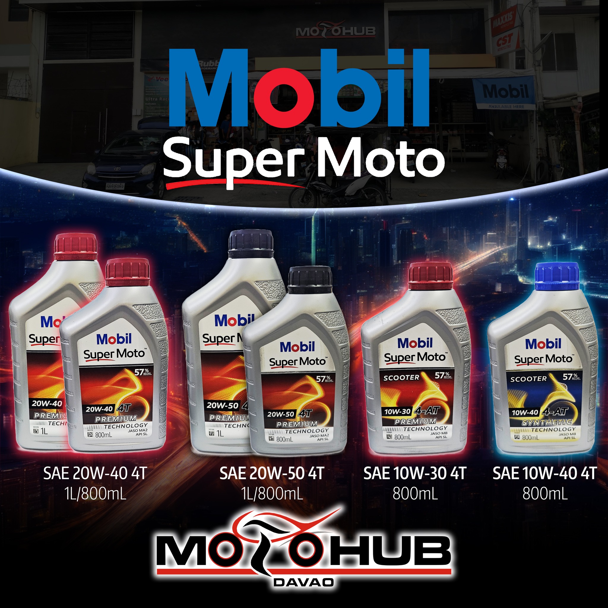 Designed for high-performance motorcycles. Mobil 1 Racing 4T
