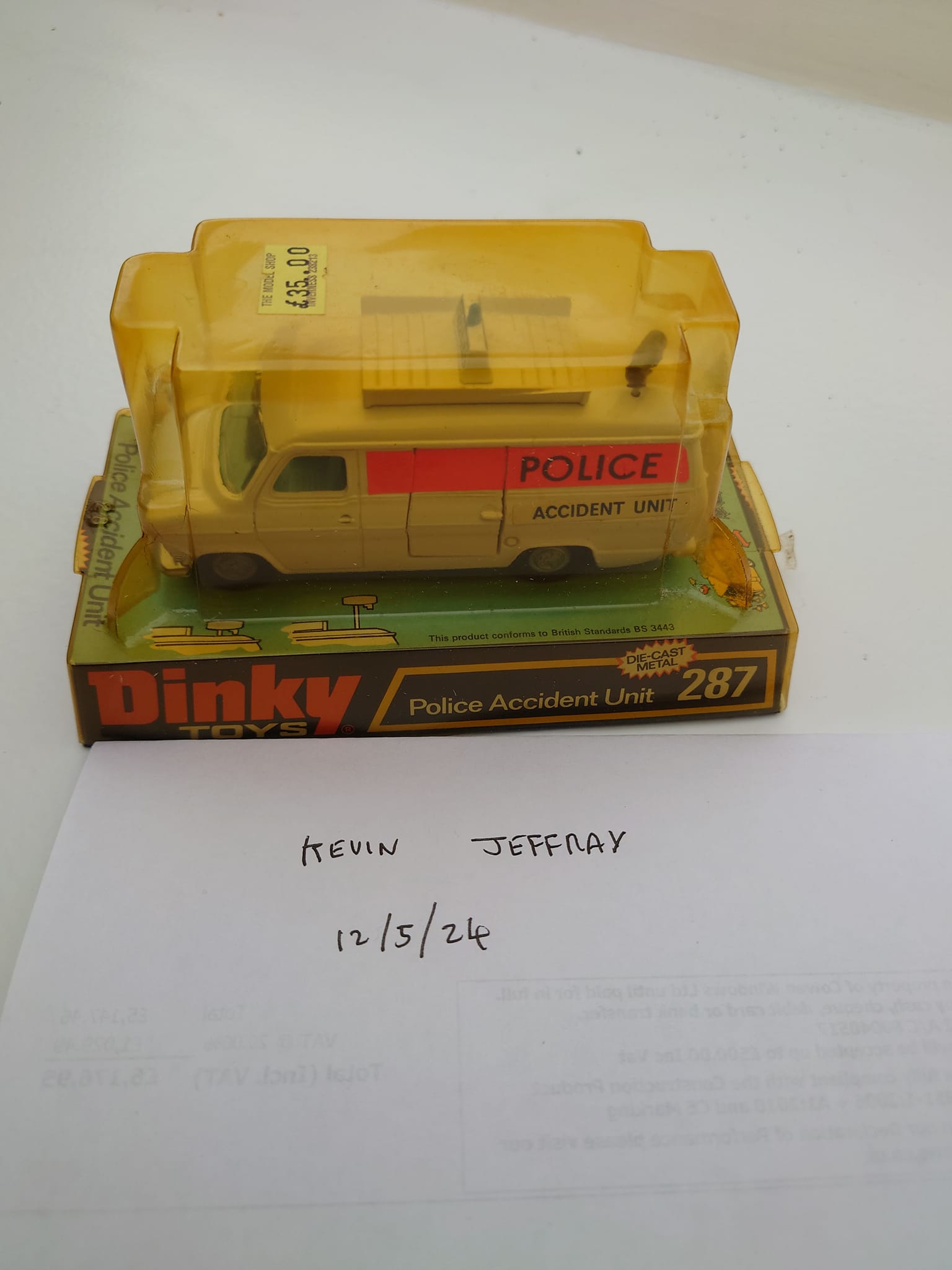 Plastic Police Ford Transit Toy By Poplar Toys England And Dinky