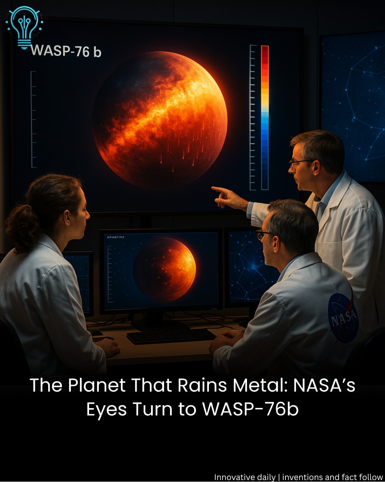 Iron Rain WASP-76b is a gas-giant exoplanet in the constellation