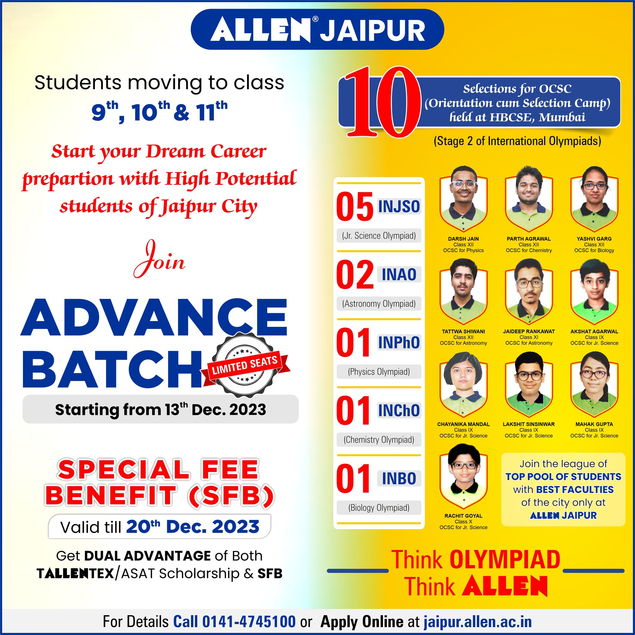📣 Attention students... - ALLEN Career Institute, Rajasthan