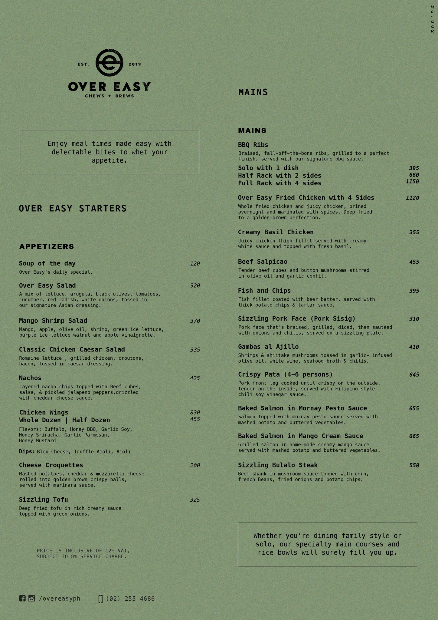 Over Easy - Here's our updated menu, for all you folks... | Facebook