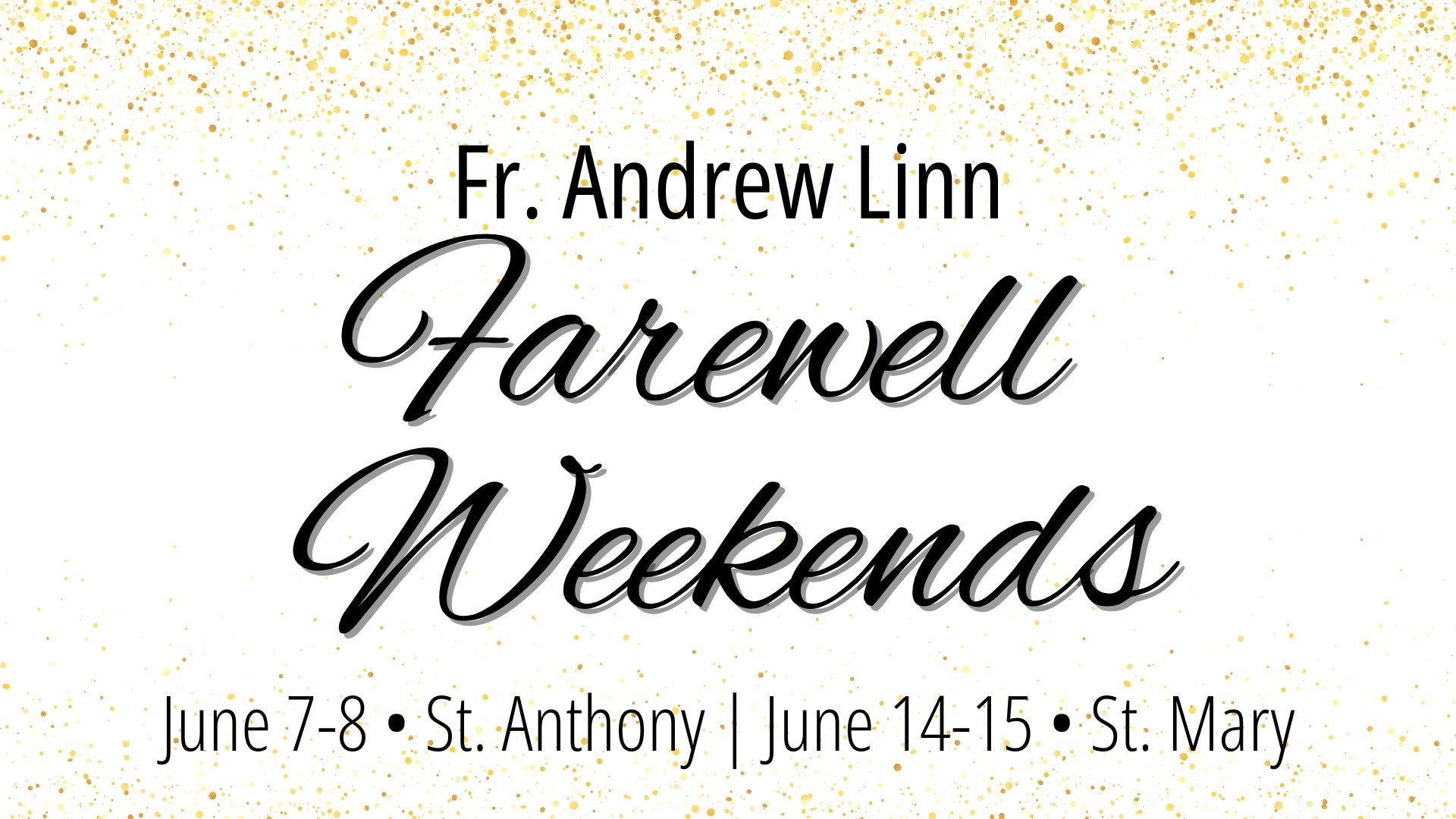 Farewell, Fr. Andrew Linn