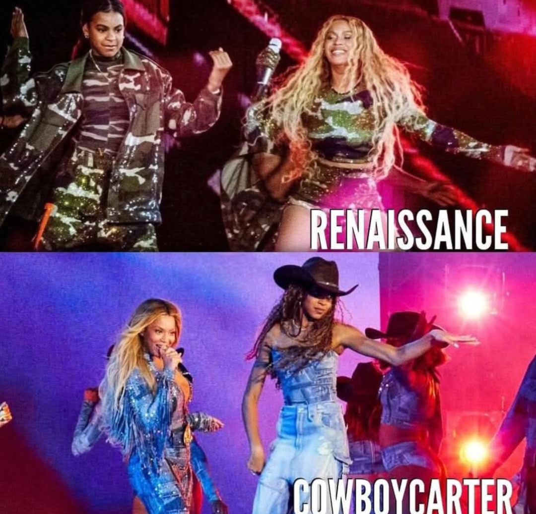 Female-Rap - Like Mother, Like daughter 🩵 Beyoncé's mini... Go Blue 🩵 # ...